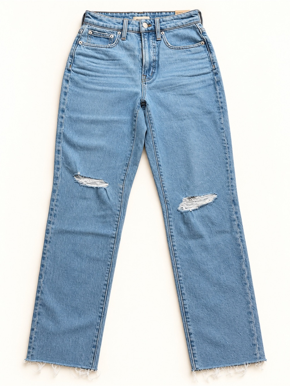 NWT Madewell Curvy Perfect Vintage Jeans Size 25 High Rise Distressed
